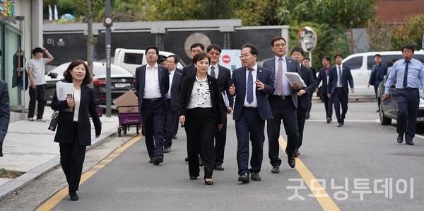 도시재생 한마당 행사에 방문한 김현미 국토교통부 장관